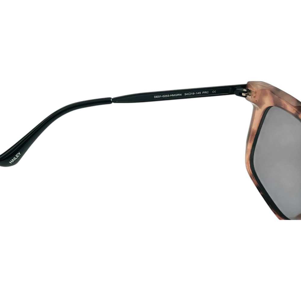 NEW DIFF Hailey Tortoise Shell Sunglasses Black Sides DE01-0255-HMGRN 54-19-45 - Picture 6 of 11